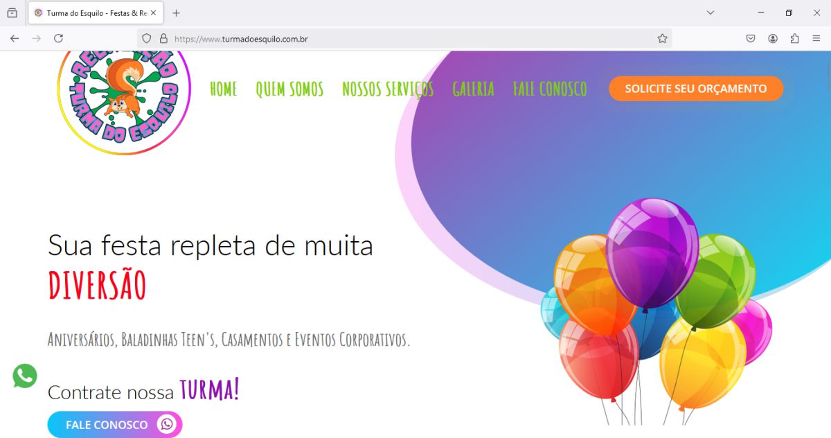 detalhe cliente Turma do Esquilo